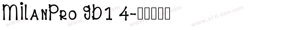 MILanPro GB1 4字体转换